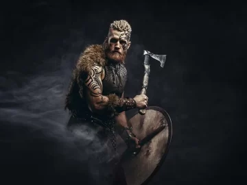 Viking chest tattoo