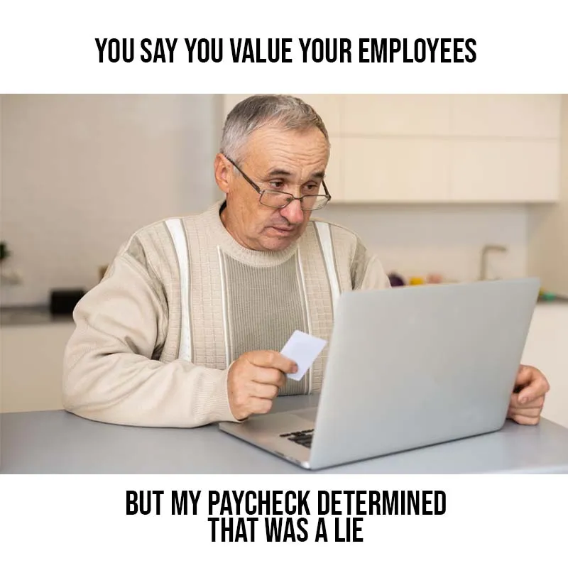 Value employees meme