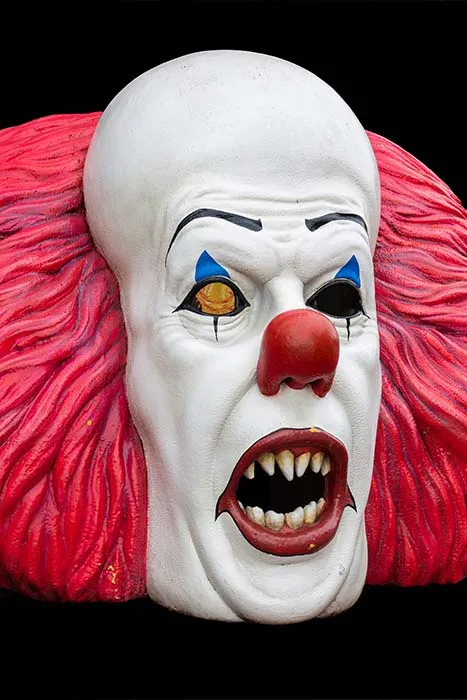 Scary porcelain clown